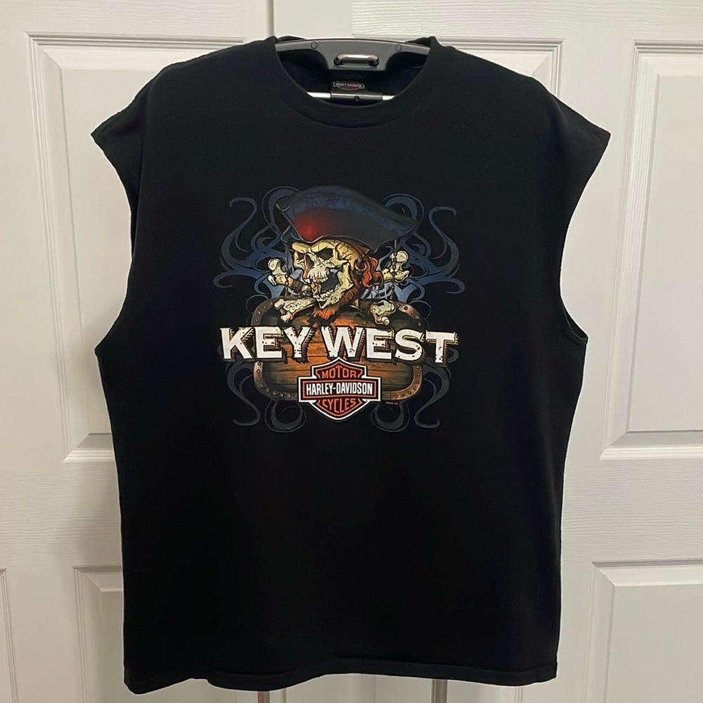 Harley-Davidson Black and Orange Logo Tee